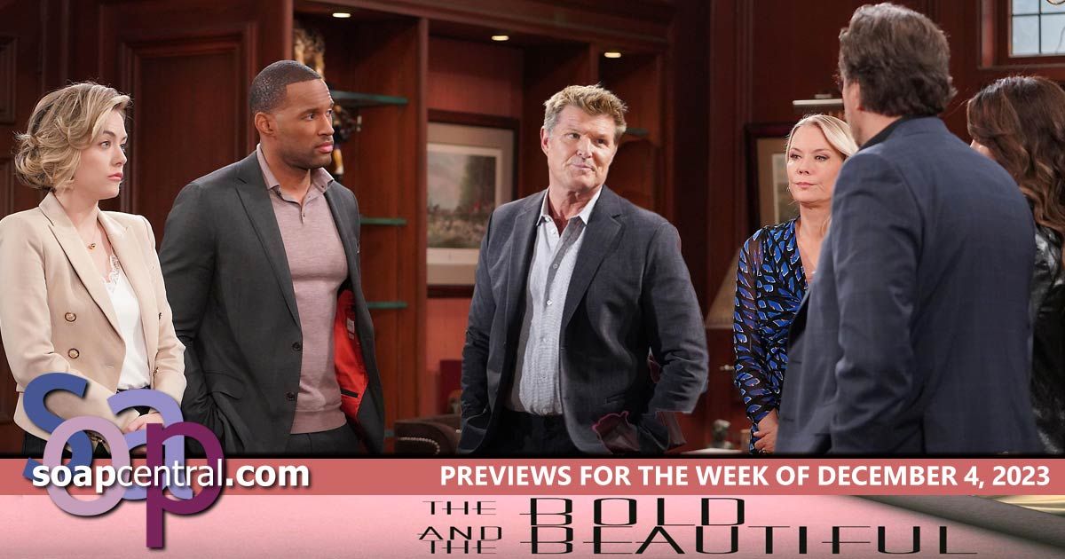 The Bold and the Beautiful Previews and Spoilers for December 4, 2023