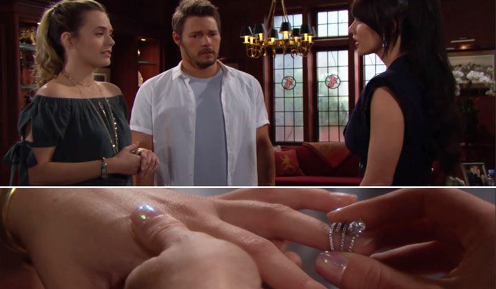 Liam is in disbelief as Steffy takes it upon herself to propose to Hope on his behalf