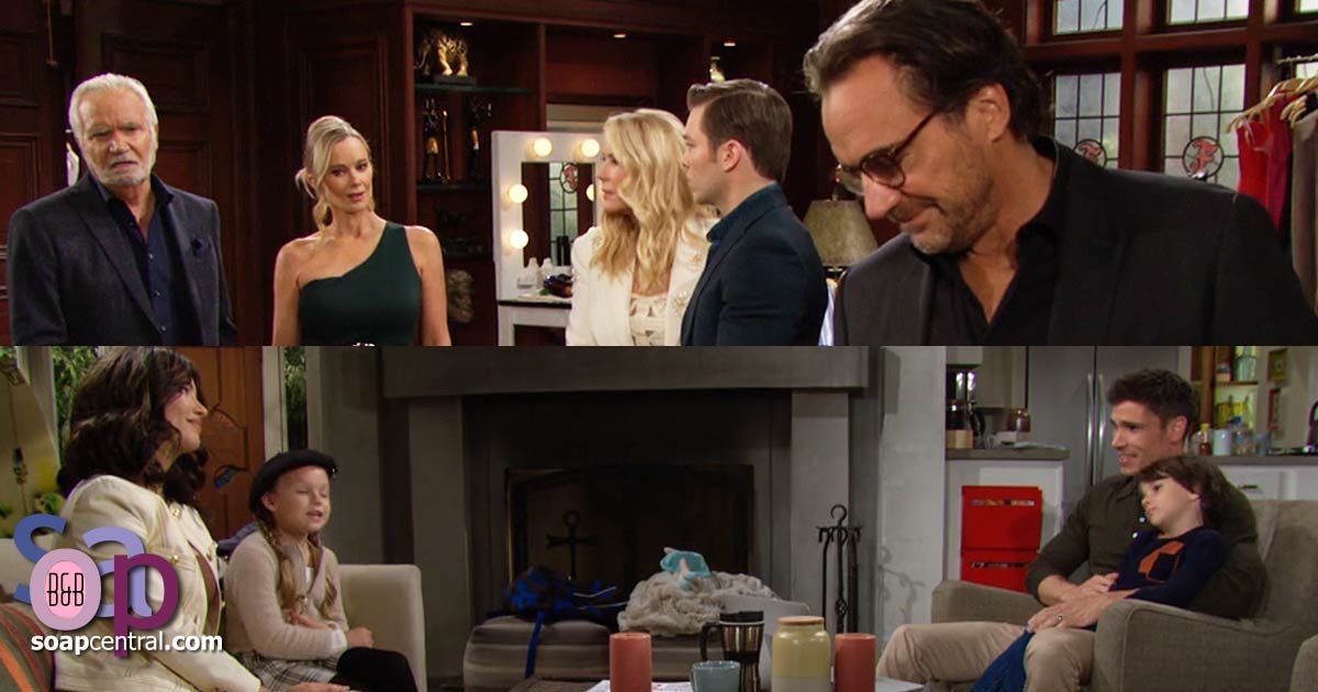 Ridge lies to Eric, and Steffy returns to Finn