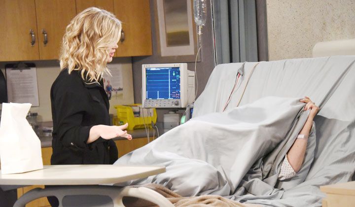 &quot;Marlena&quot; hides under the sheets as Sami visits