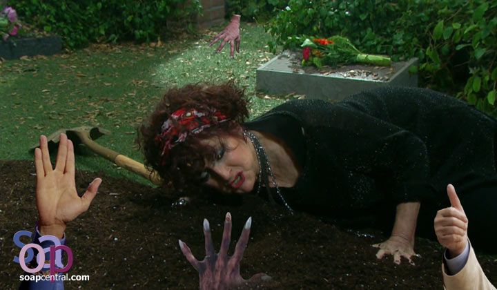 Vivian gets a hand burying Kate