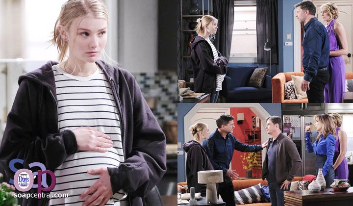 A pregnant Allie returned to Salem.