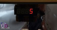 A bomb timer counts down at the church