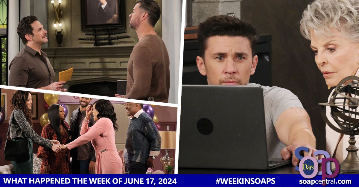 Stefan blackmailed E.J. Eli and Lani visited for Juneteenth. Chad and Julie found a possible video of Abigail. Xander told Maggie he had intentionally killed Konstantin.