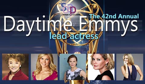 2015 Daytime Emmy Outstanding Drama Series nominees: The Bold and the Beautiful, Days of our Lives, General Hospital, and The Young and the Restless