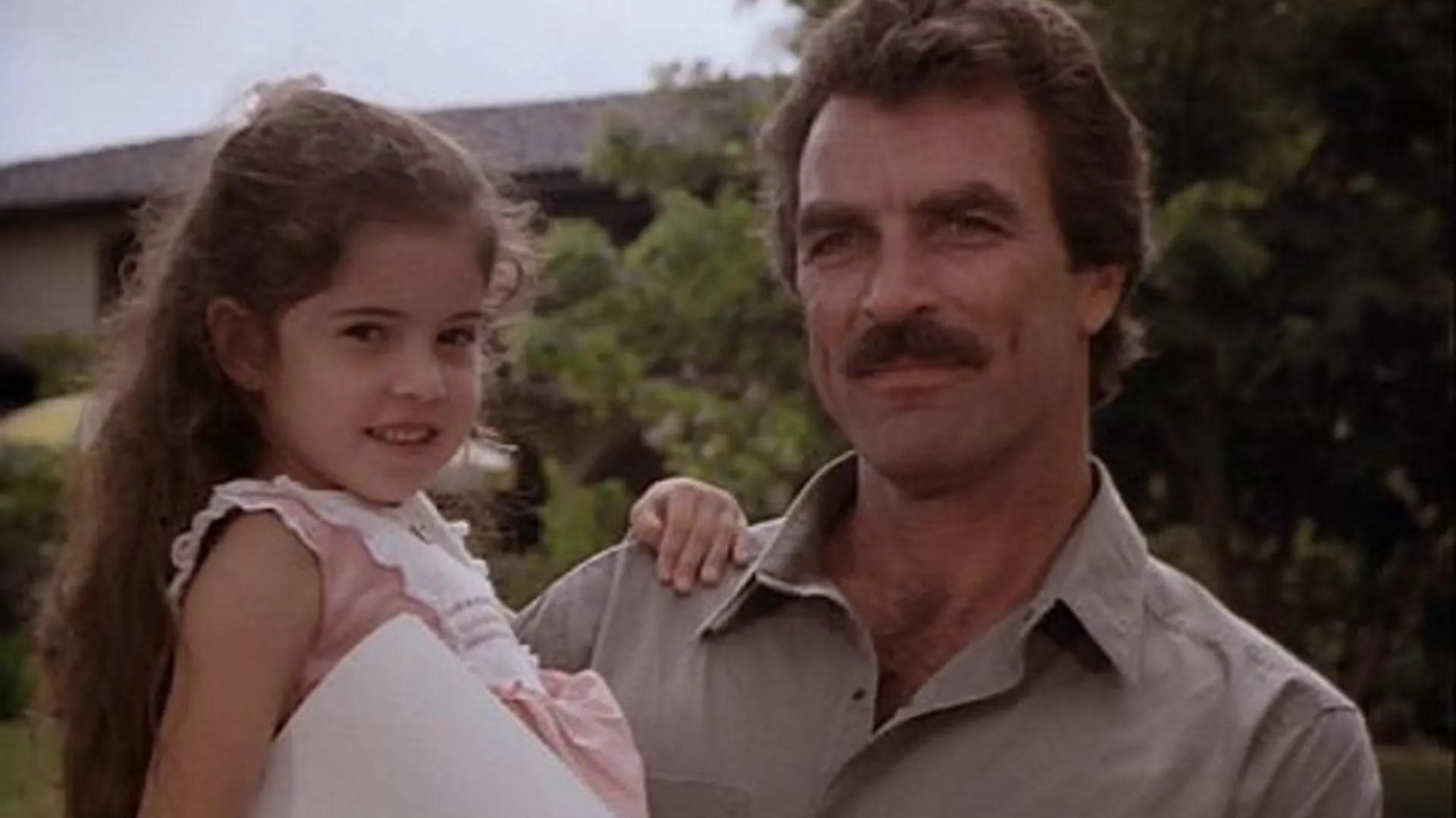 Thomas Magnum with his daughter Lily (Image via CBS)