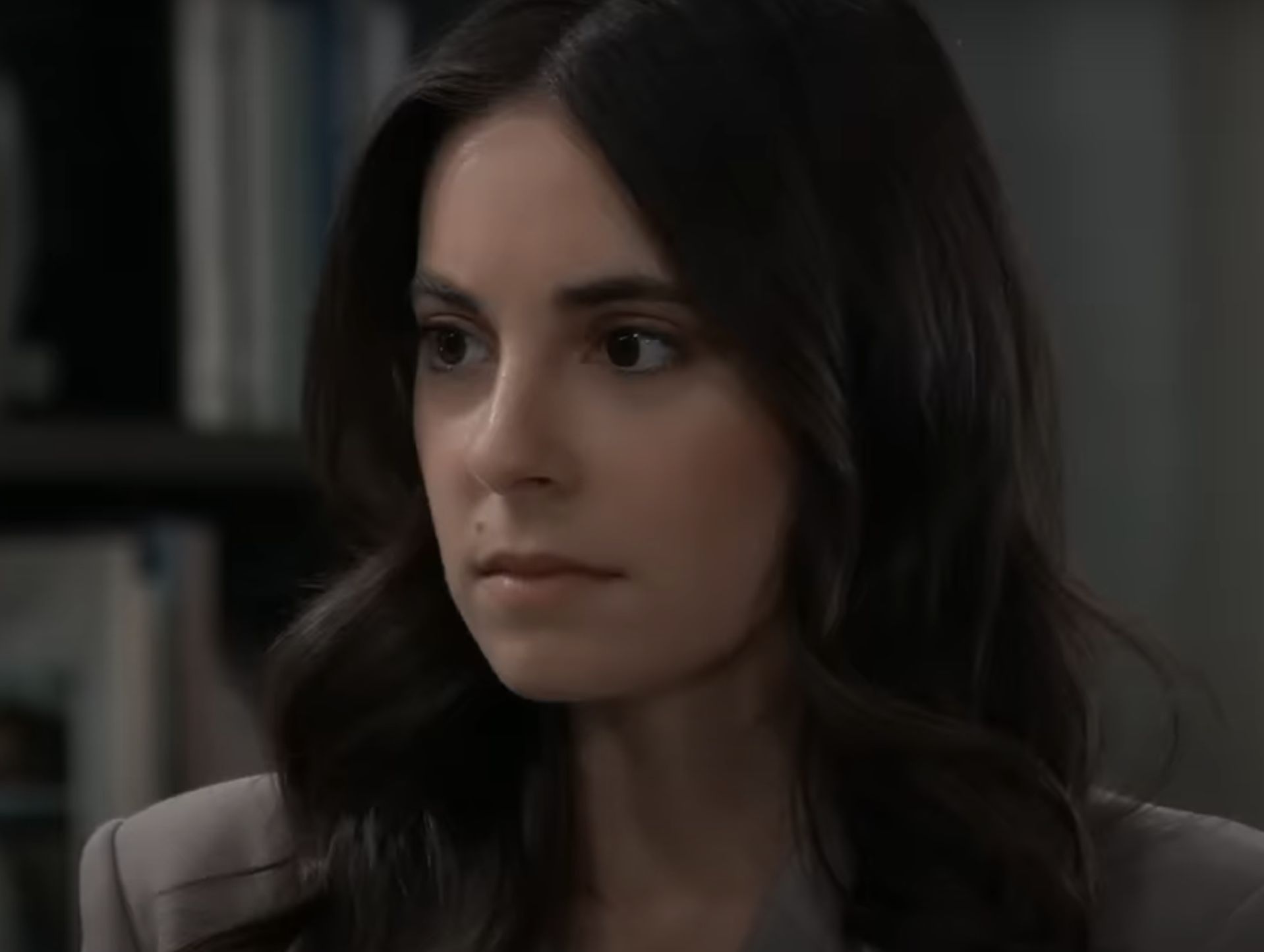 Molly is upset by Kristina&#039;s opinion of her relationship on General Hospital (Image via ABC)