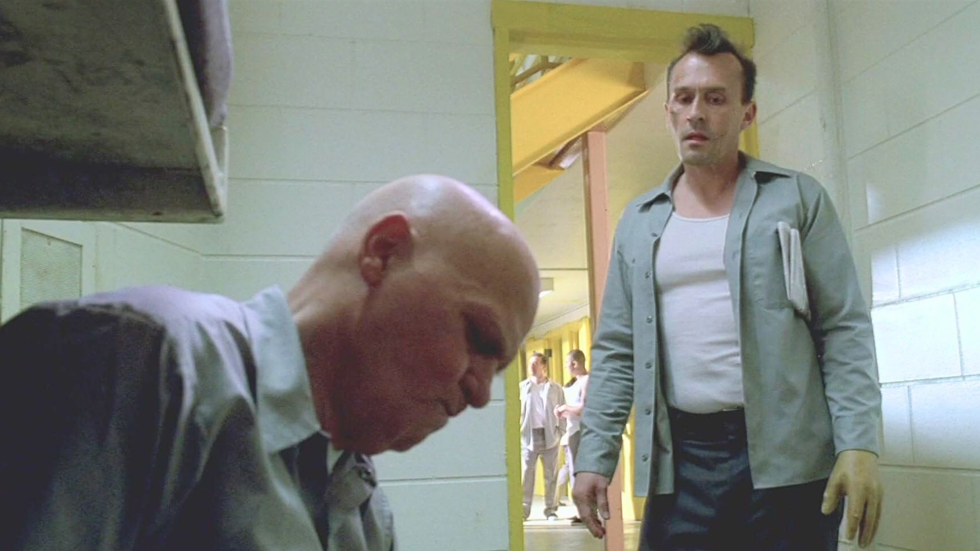 Robert Knepper (right) and Leon Russom (left) in Prison Break: The Final Break (Image via Fox)