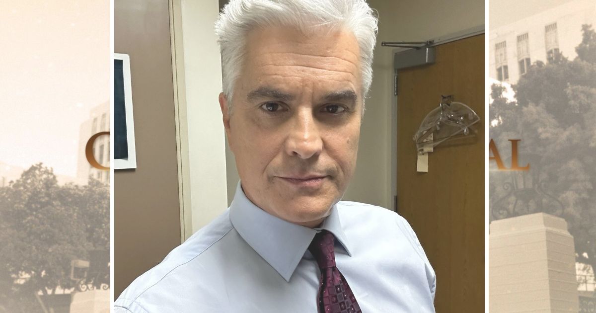 Rick Hearst behind the scenes at General Hospital