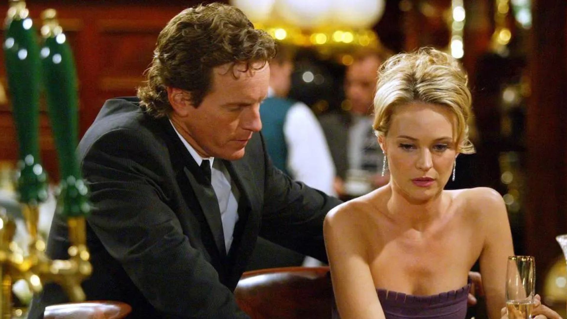 Sharon and Cameron at a bar on The Young and the Restless | Image Source: CBS