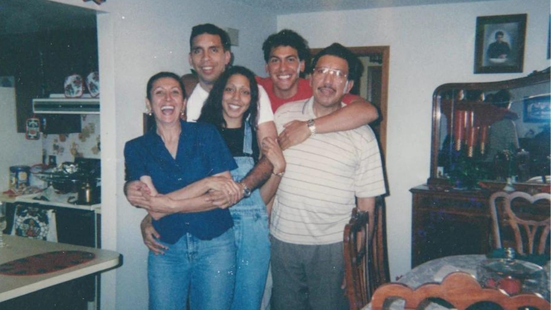 Rey Rivera with his family (Image Source: Netflix)