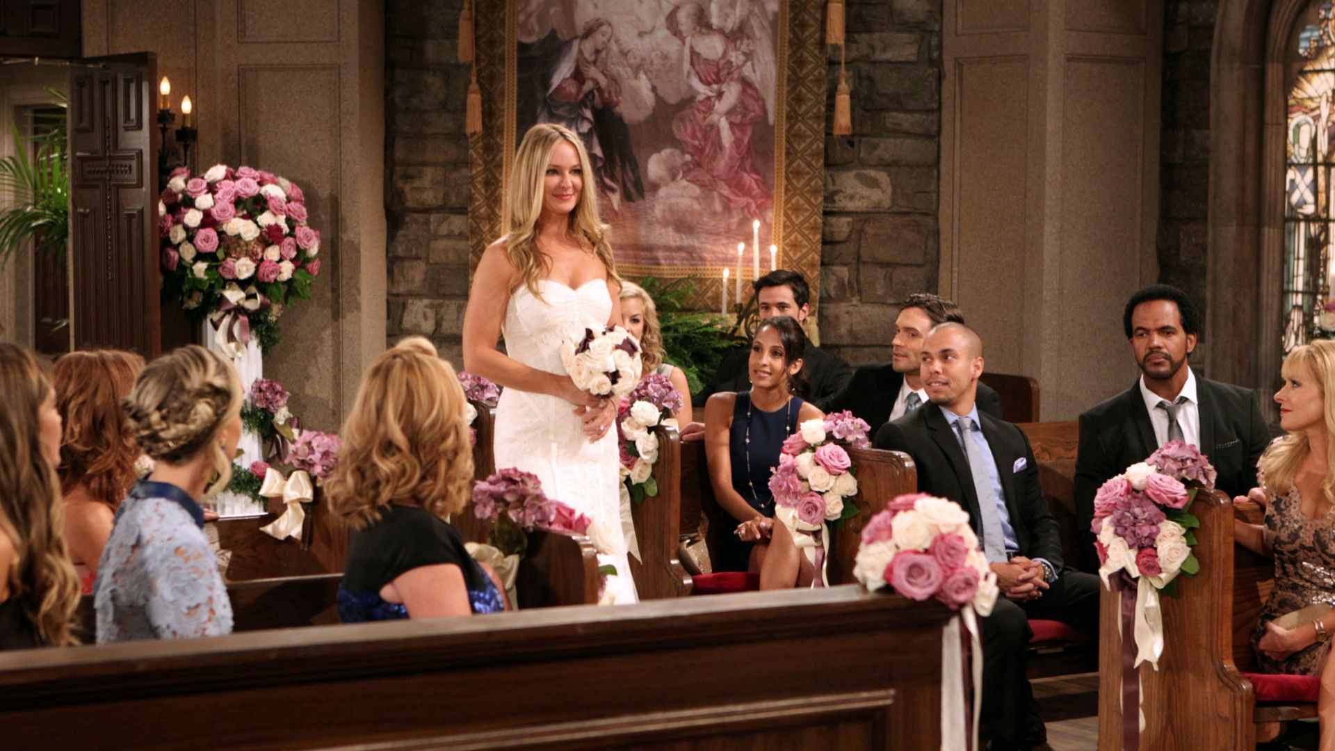 Sharon and Nick&#039;s wedding day on The Young and the Restless | Image Source: CBS/Paramount Press