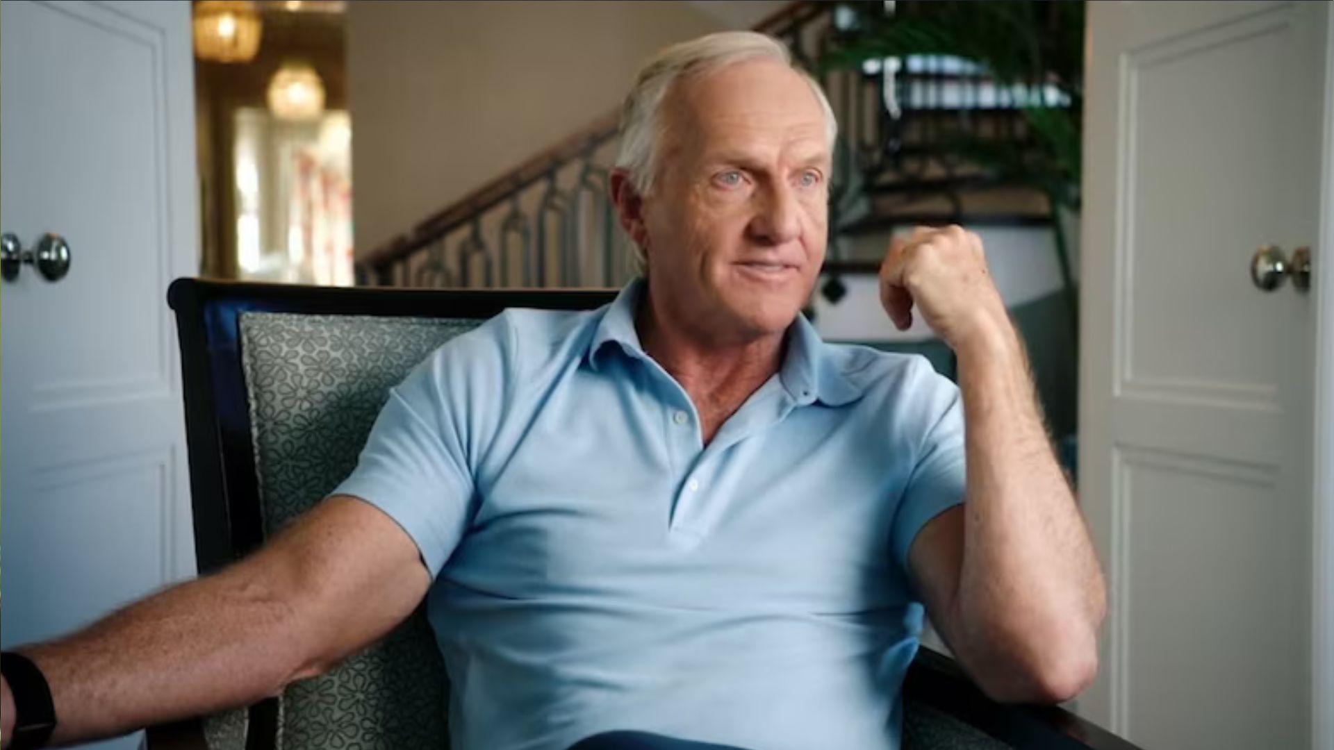 Greg Norman as the Shark | Image Source: ESPN