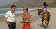David Hasselhoff and David Chokachi in Baywatch (Image via GTG Entertainment)