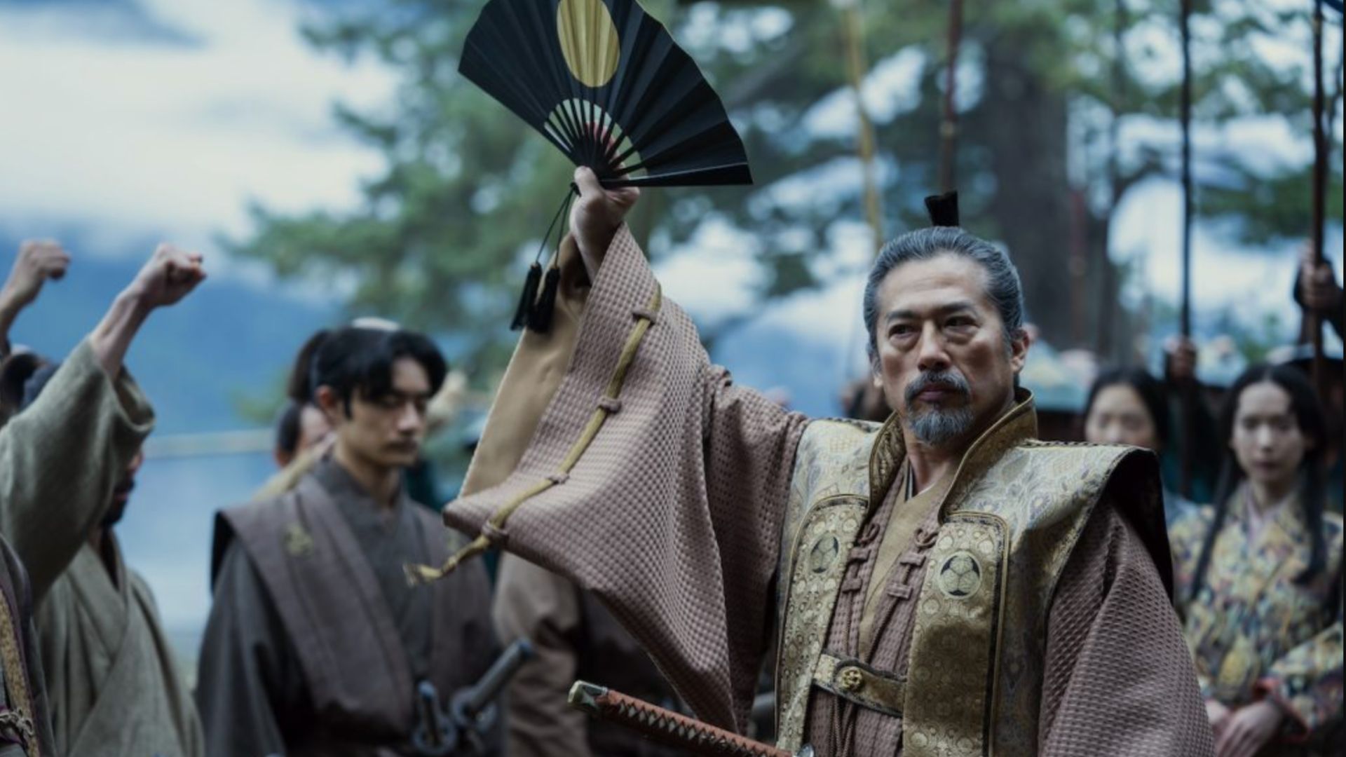 A glimpse of a costume worn in Shogun | Image Source: Hulu