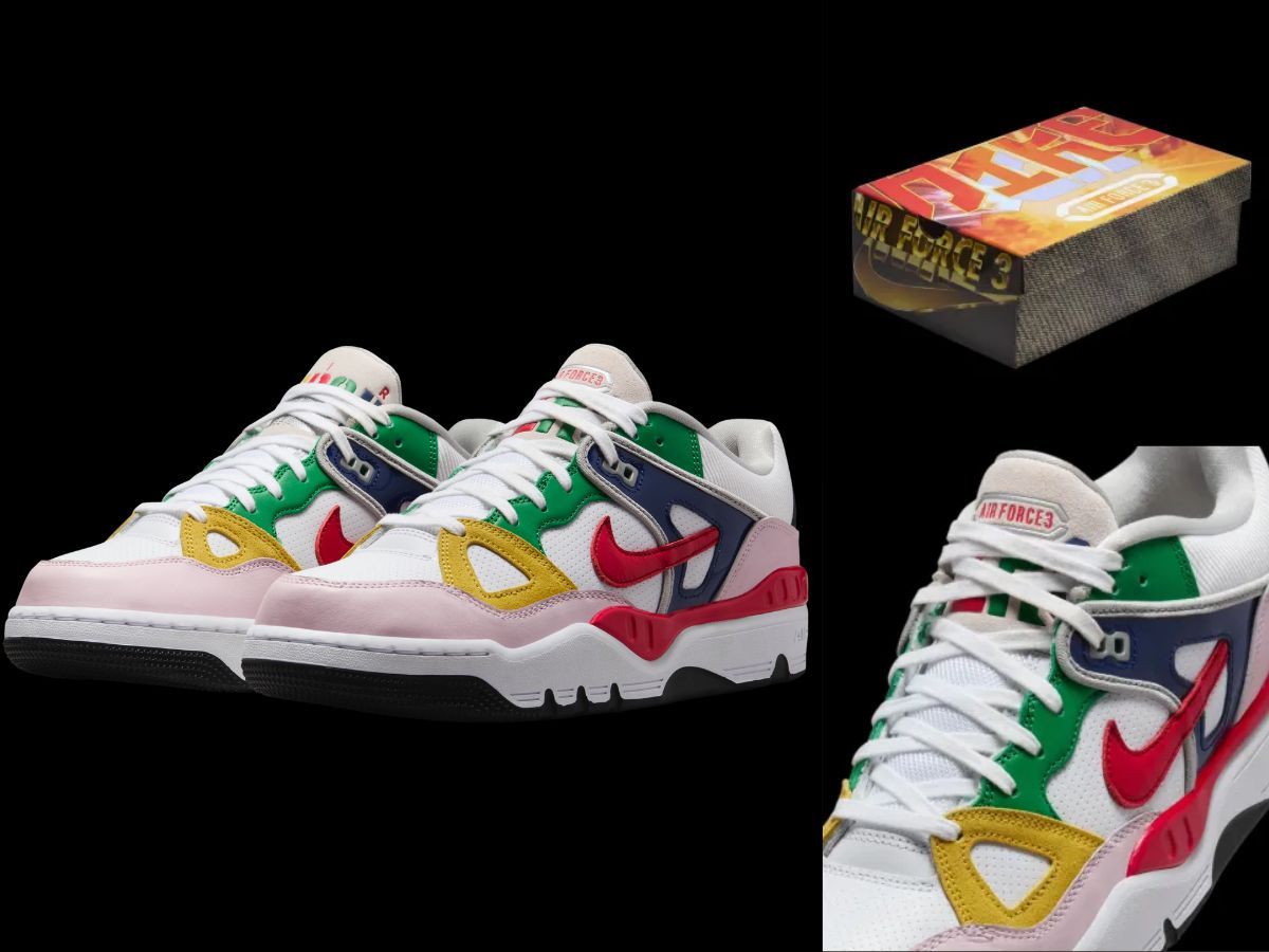 Nike x NIGO collaborative collection featuring Air Force 3 (Image via Nike)