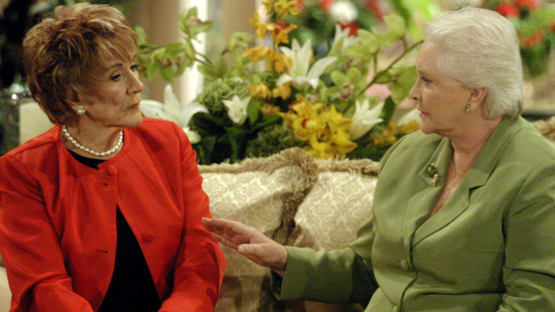 Katherine Chancellor and Stephanie Forrester meet | Image Source: CBS