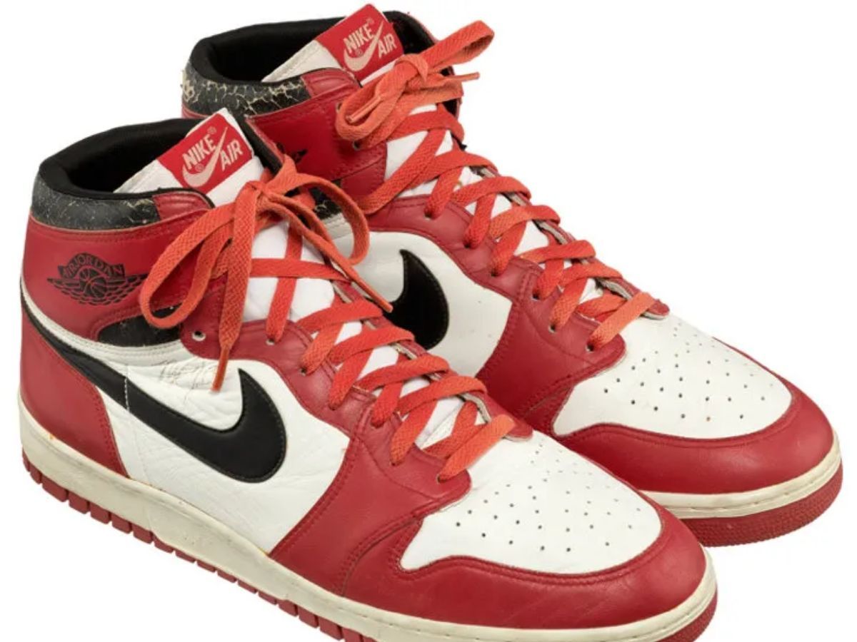 Air Jordan 1 Nike Dunk Sole game-worn in the intermediate design ($675,000) (Image via Heritage Auctions)