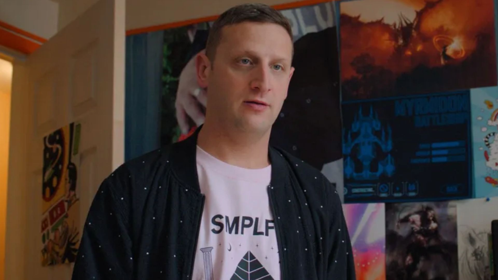 Tim Robinson from a still in Detroiters | Image Source: Paramount Plus