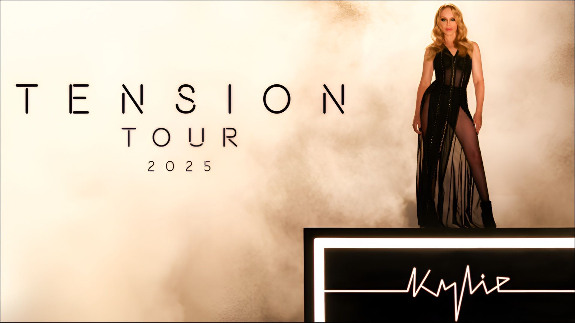 Kylie Minogue will begin the Tension Tour 2025 in February (Image via kylie.com)