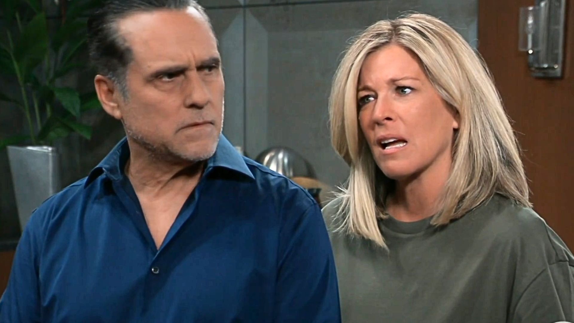 Maurice Benard and Laura Wright as Sonny and Carly on General Hospital 