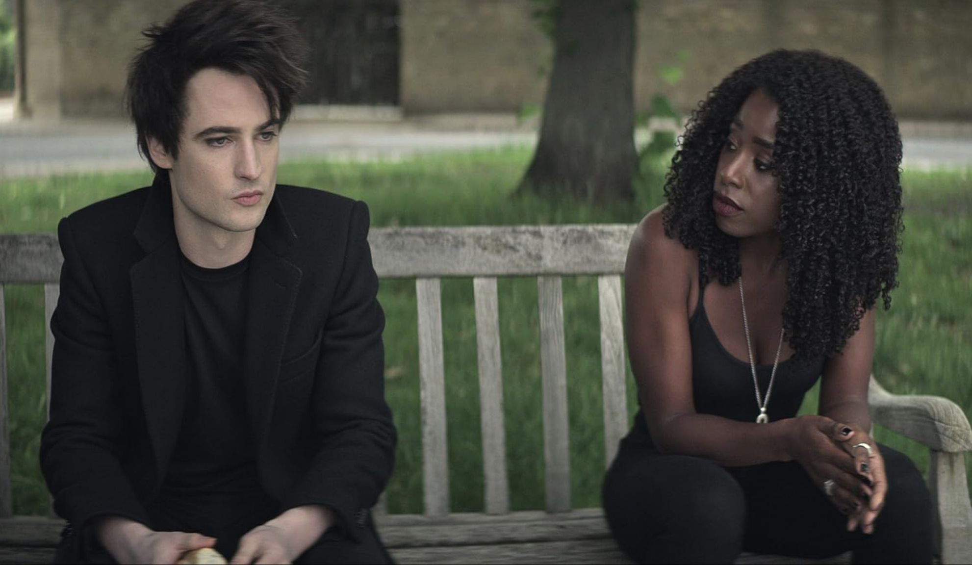 Tom Sturridge and Kirby Howell-Baptiste The Sandman episode named The Sound of Her Wings (Image via Netflix)