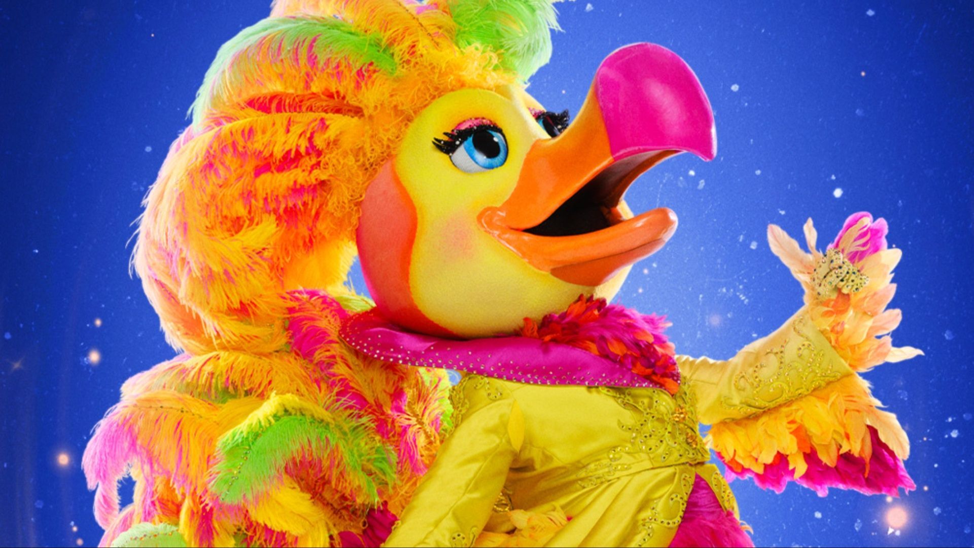 Showbird from the The Masked Singer (Image via @MaskedSingerFOX/X)