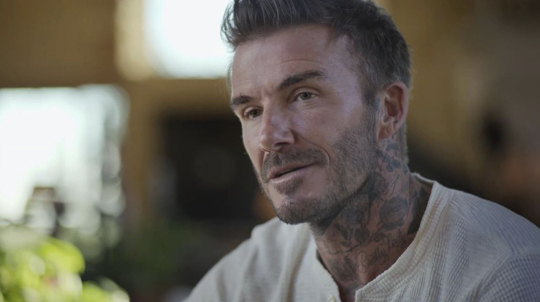 David Beckham in a still from his docuseries known as Beckham (Image via Netflix)