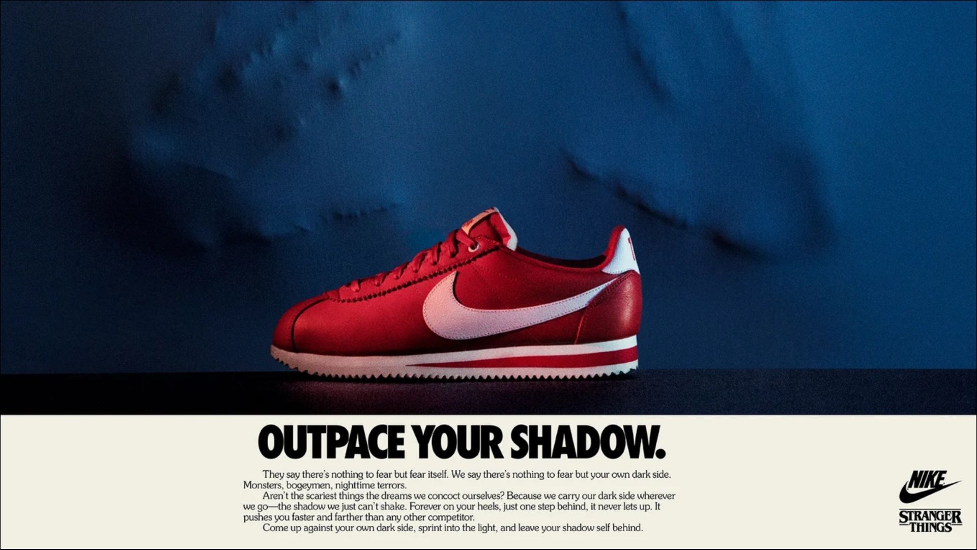 Stranger Things x Nike 1985-themed sneakers (Image via Nike.com)