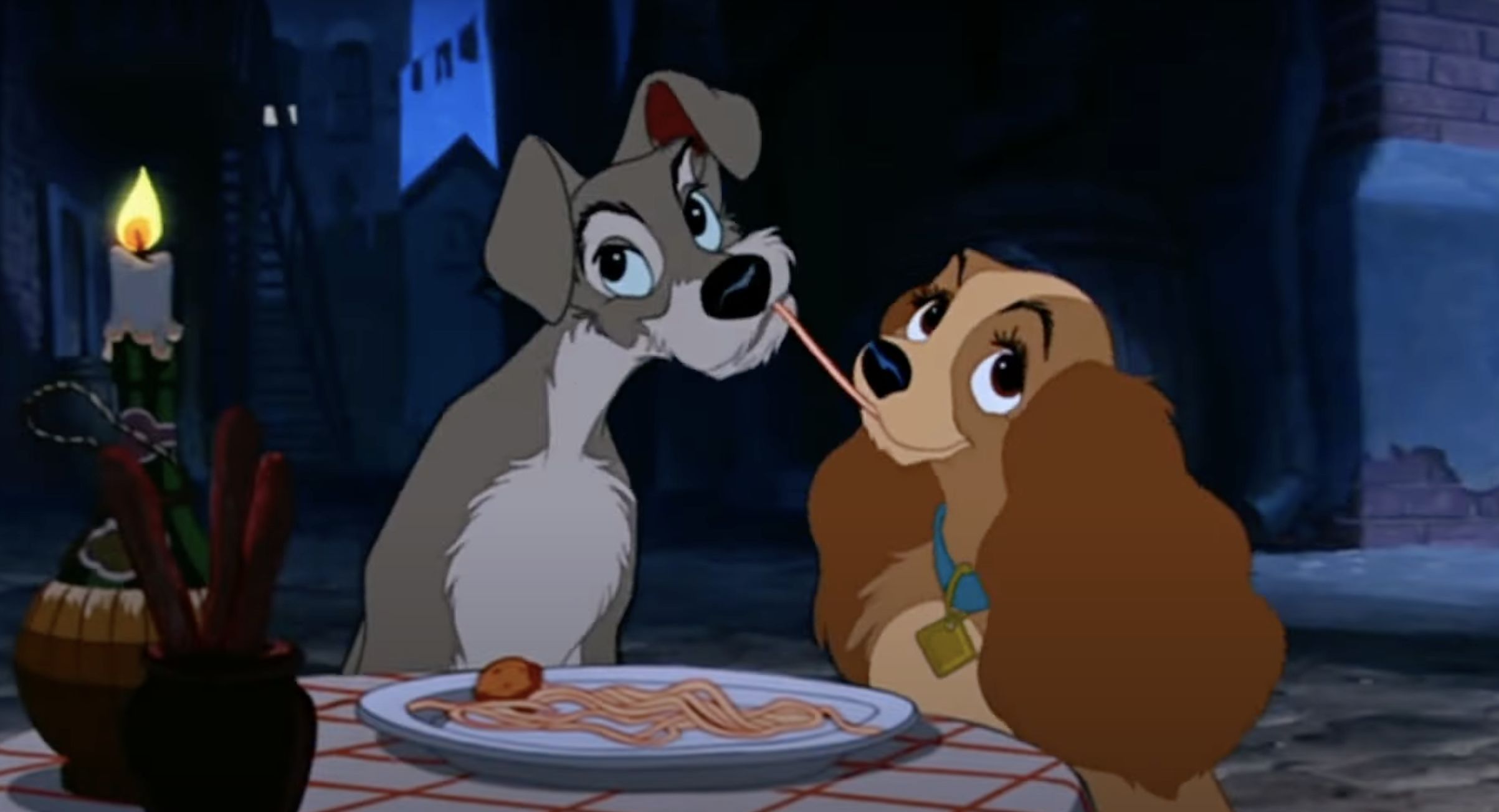 A still from Lady and the Tramp II: Scamp&#039;s Adventure (2001) I Source: YouTube