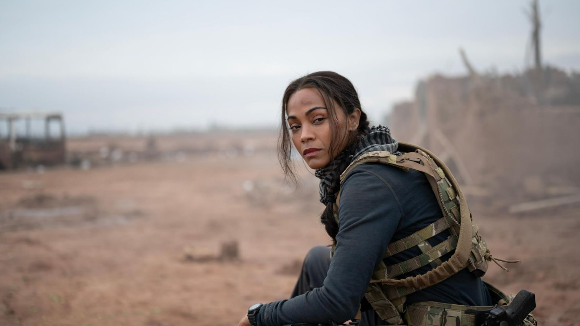 Zoe Saldana in Special Ops: Lioness (Image via Paramount+)