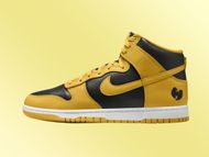 Wu-Tang Clan x Nike Dunk High 'Black and Pollen' Sneakers. (Image via Nike)