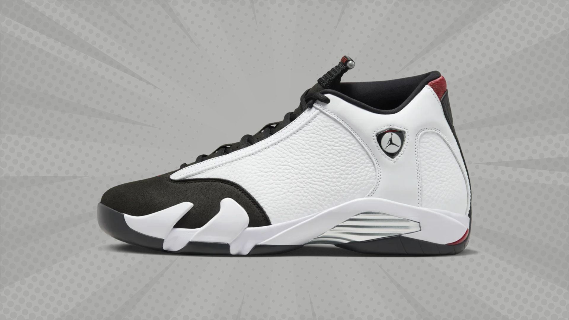 Air Jordan 14 &quot;Black Toe&quot;. (Image via Nike)