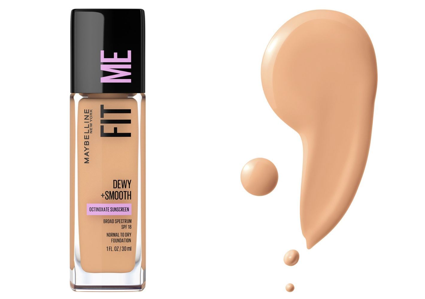 A foundation that is light and gives a dewy finish. (Image via Maybelline)