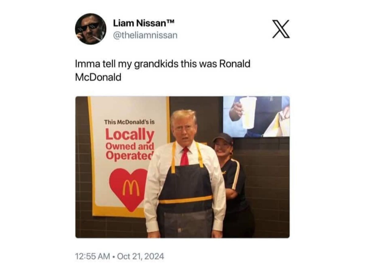 Ronald McDonald meme (Image via twitter)