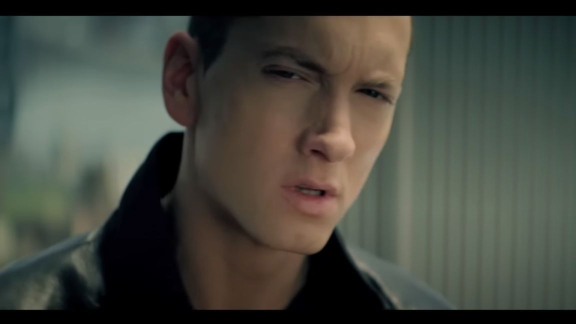 Eminem in Not Afraid music video (Image via YouTube)