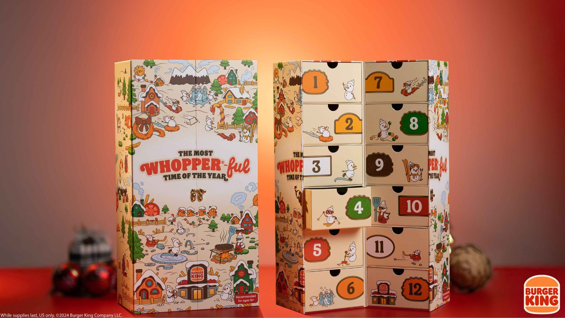 Burger King releases Advent Calendar for Holiday 2024 (Image via Burger King Newsroom)