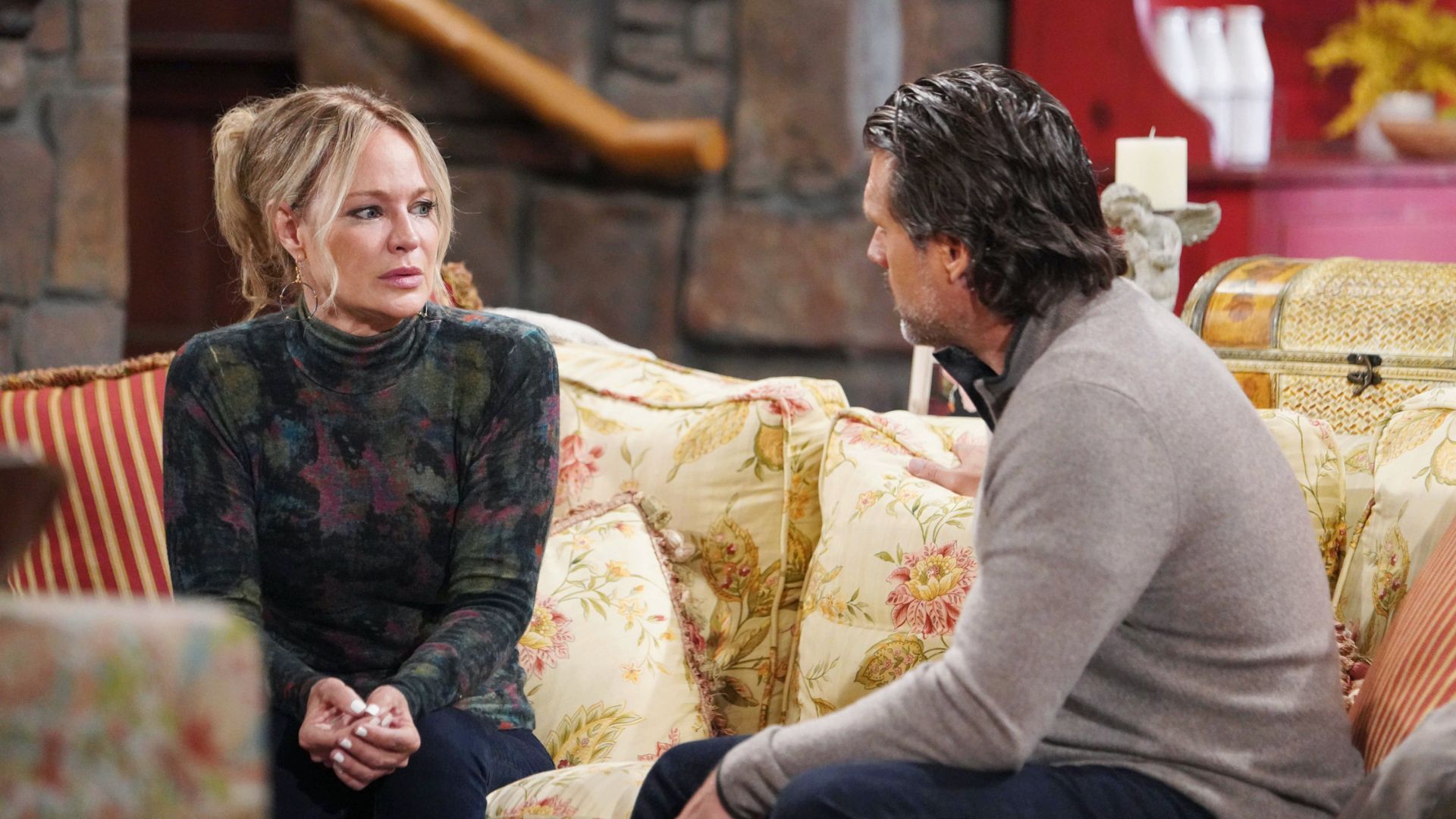 Sharon talks to Nick on The Young and the Restless | Image Source: CBS/JPI