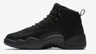 These Air Jordan 12 Retro Black sneakers were released in collaboration with Drake's lifestyle brand (Image via Nike)