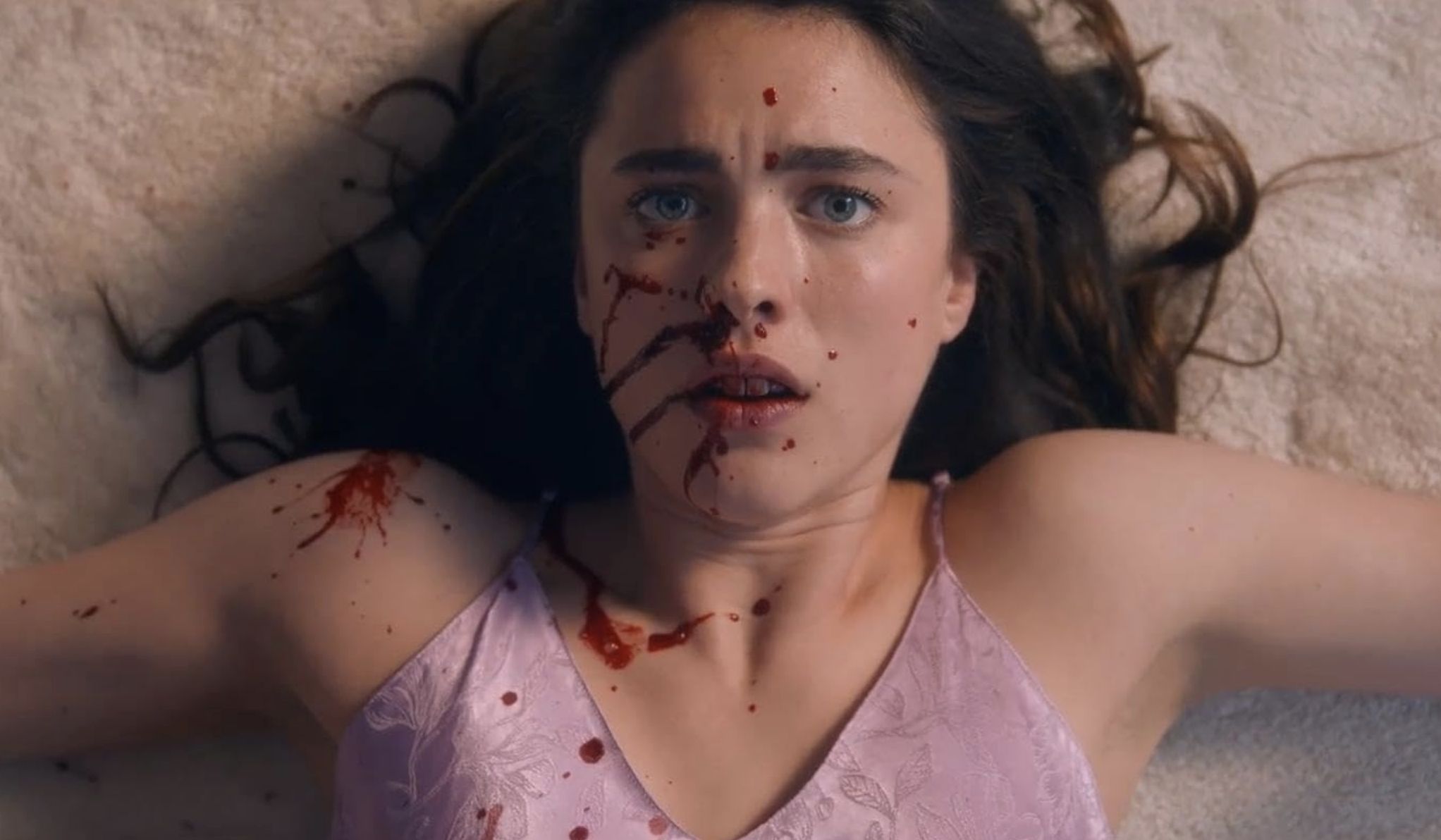 Margaret Qualley in The Substance (Image via Mubi)