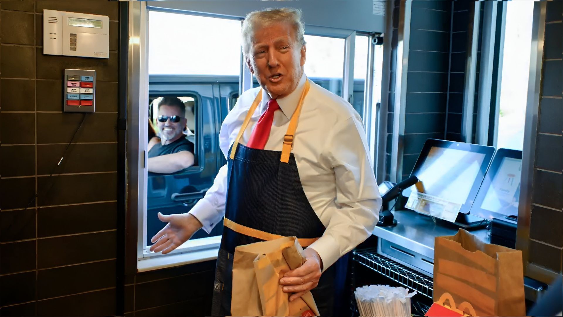 Donald Trump worked at a McDonald