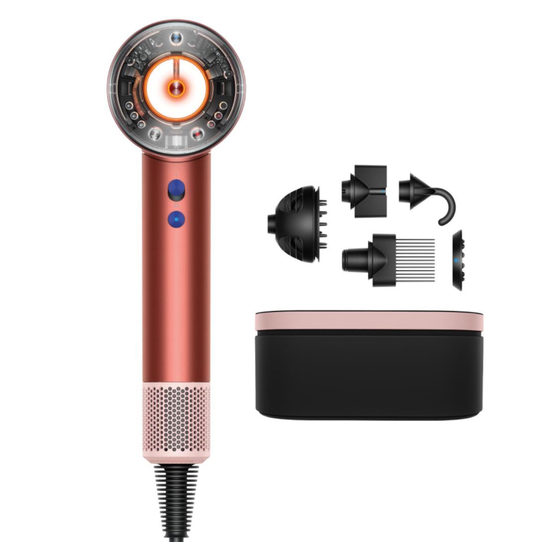 Dyson Supersonic Nural&trade; hair dryer in Strawberry Bronze/Blush Pink (Image via Dyson)