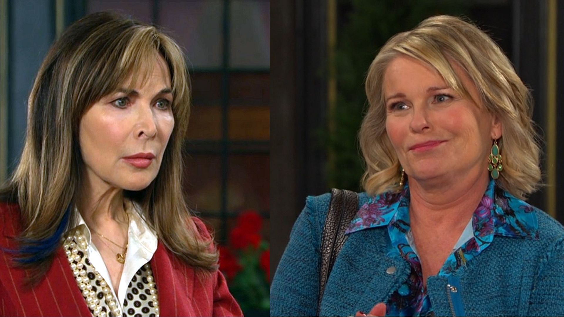 Days of Our Lives&#039; Kate and Bonnie having a discussion. | Image Source: Peacock