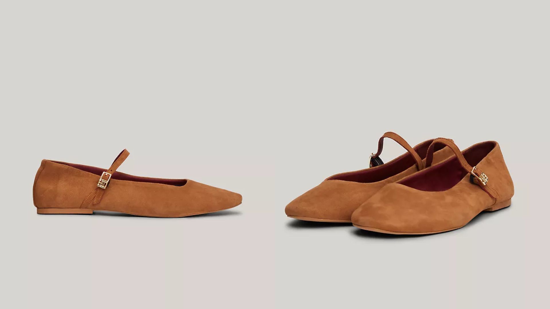 Suede Mary Jane Ballet Flat (Image via Tommy Hilfiger)