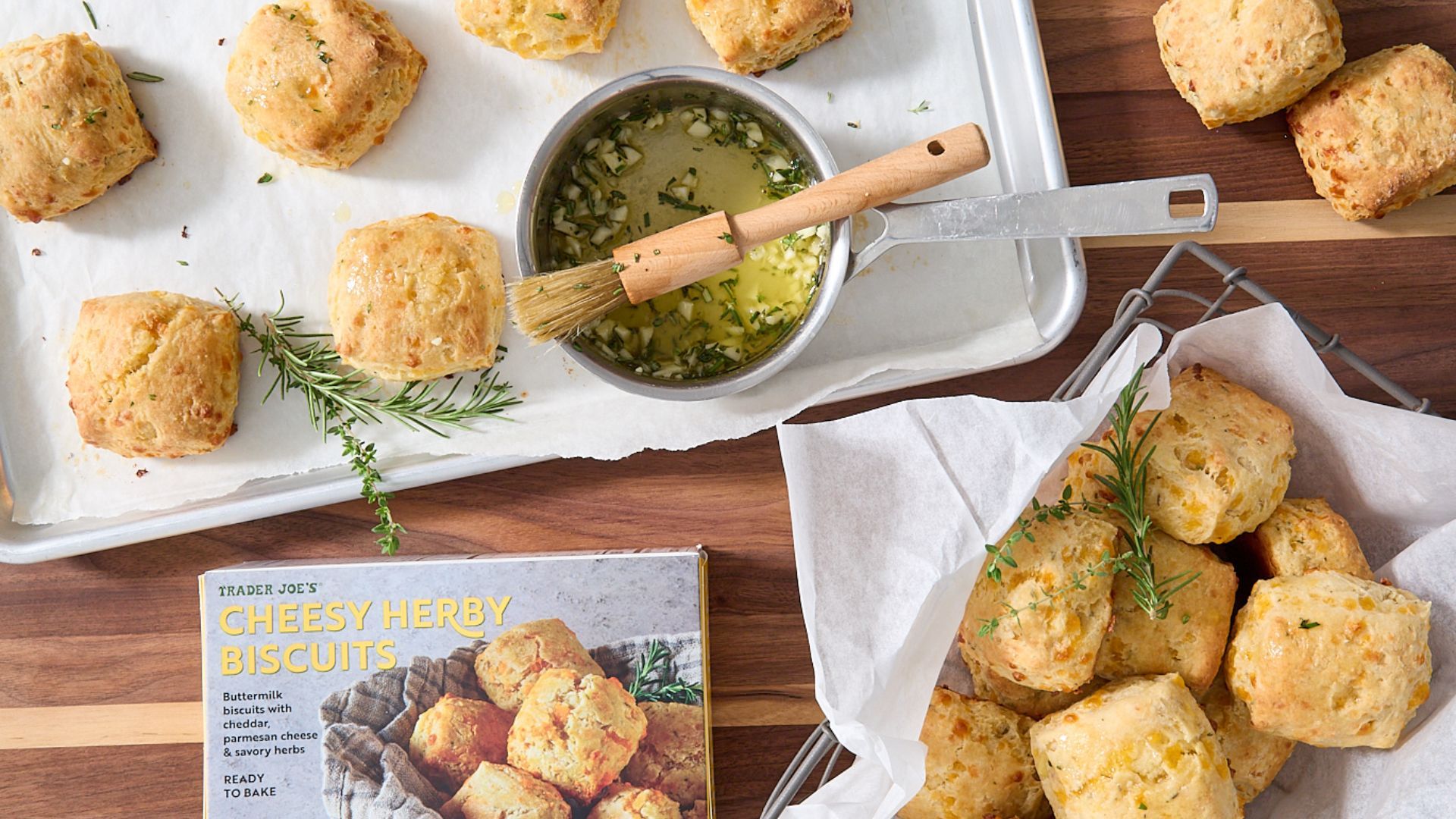 Cheesy Herby Biscuits (Image via Trader Joe&#039;s)