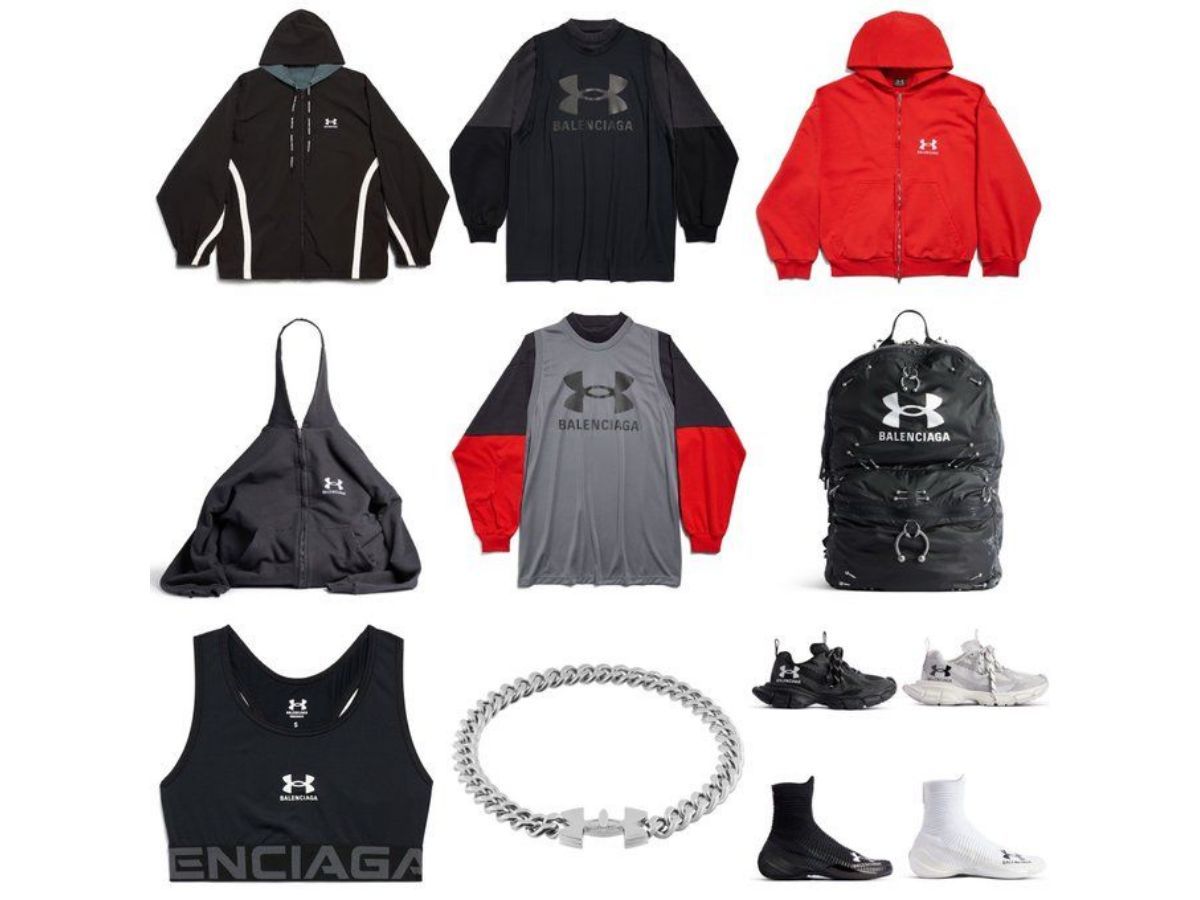 Balenciaga x Under Armour collection (image via Balenciaga)