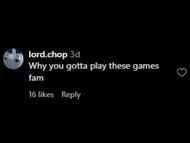 “Why you gotta play these games?” a dismayed fan commented. (Image via Instagram / salehebembury)