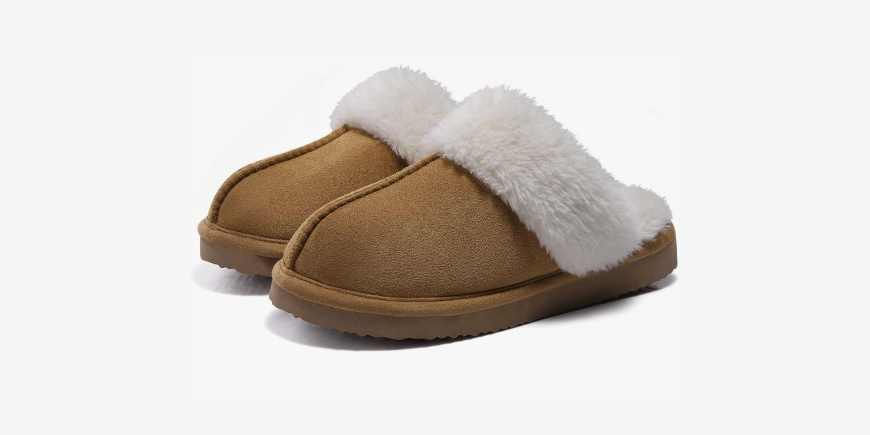 Fluffy shoes are the perfect for the weather. (Image via Amazon)