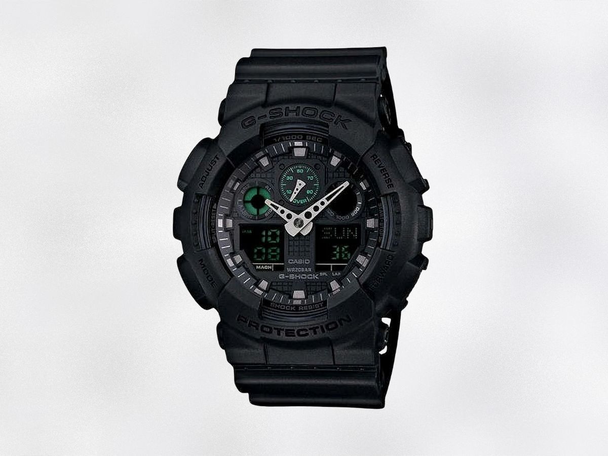 Casio G-Shock Military Black GA100MB-1A 3-Eye Ana-Digi Wristwatch (Image via Walmart)