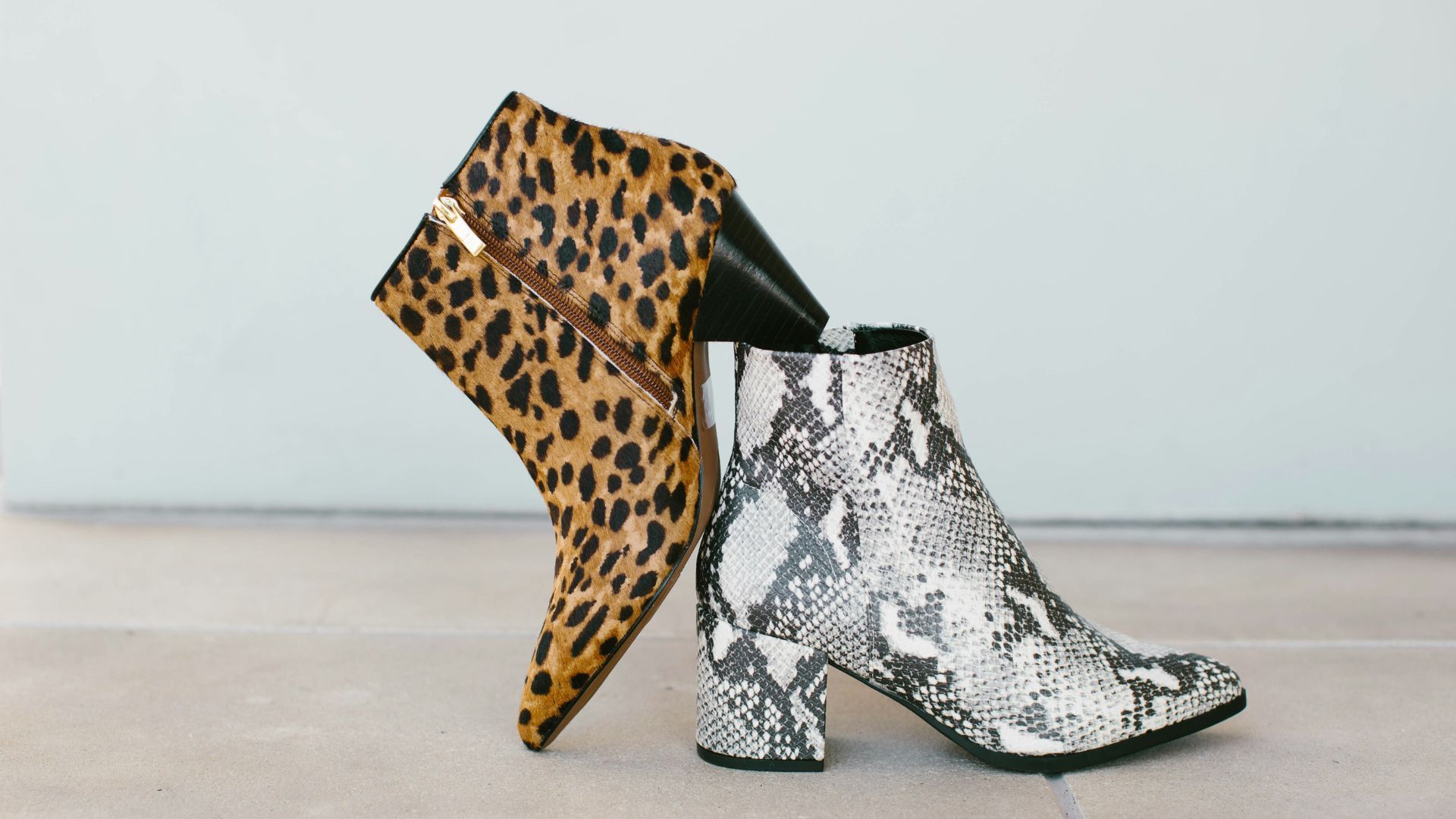 Snakeskin and Leopard print boots (Image via Pexels / The Nix Company